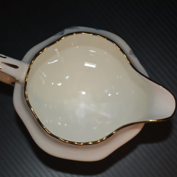 VTG Hammersley & Co Bone China Creamer Blue Floral - Picture 6 of 9